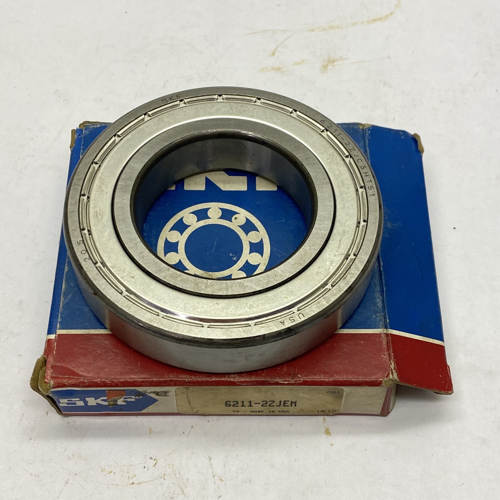 New SKF 55mm x 100mm Single Row Deep Groove Radial Ball Bearing 6211-2ZJEM