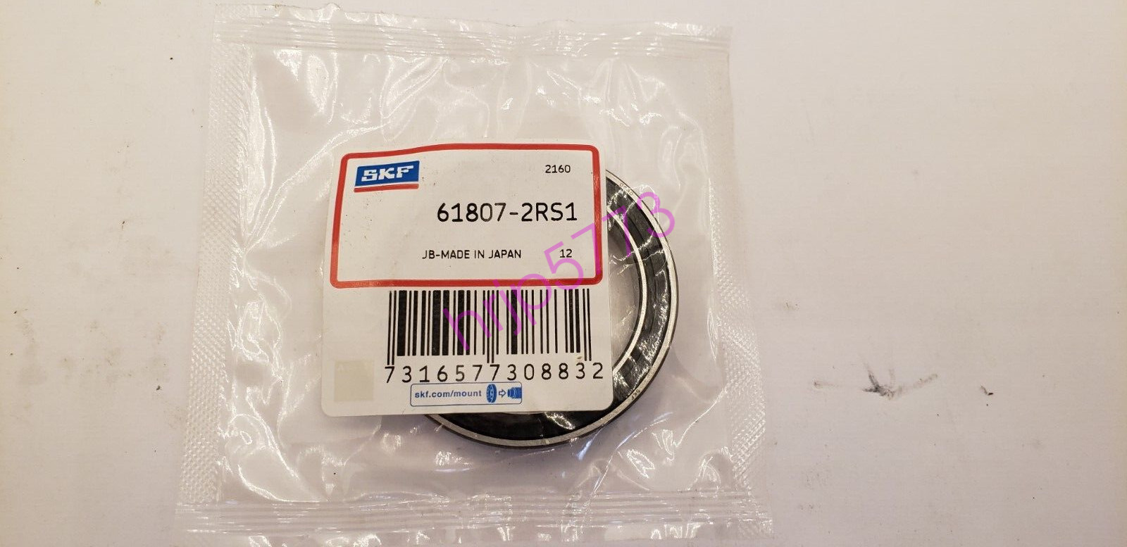 SKF 61807-2RS1 BEARING, Free Shipping & Return New USA 35mm X 47mm X 7mm, NIB