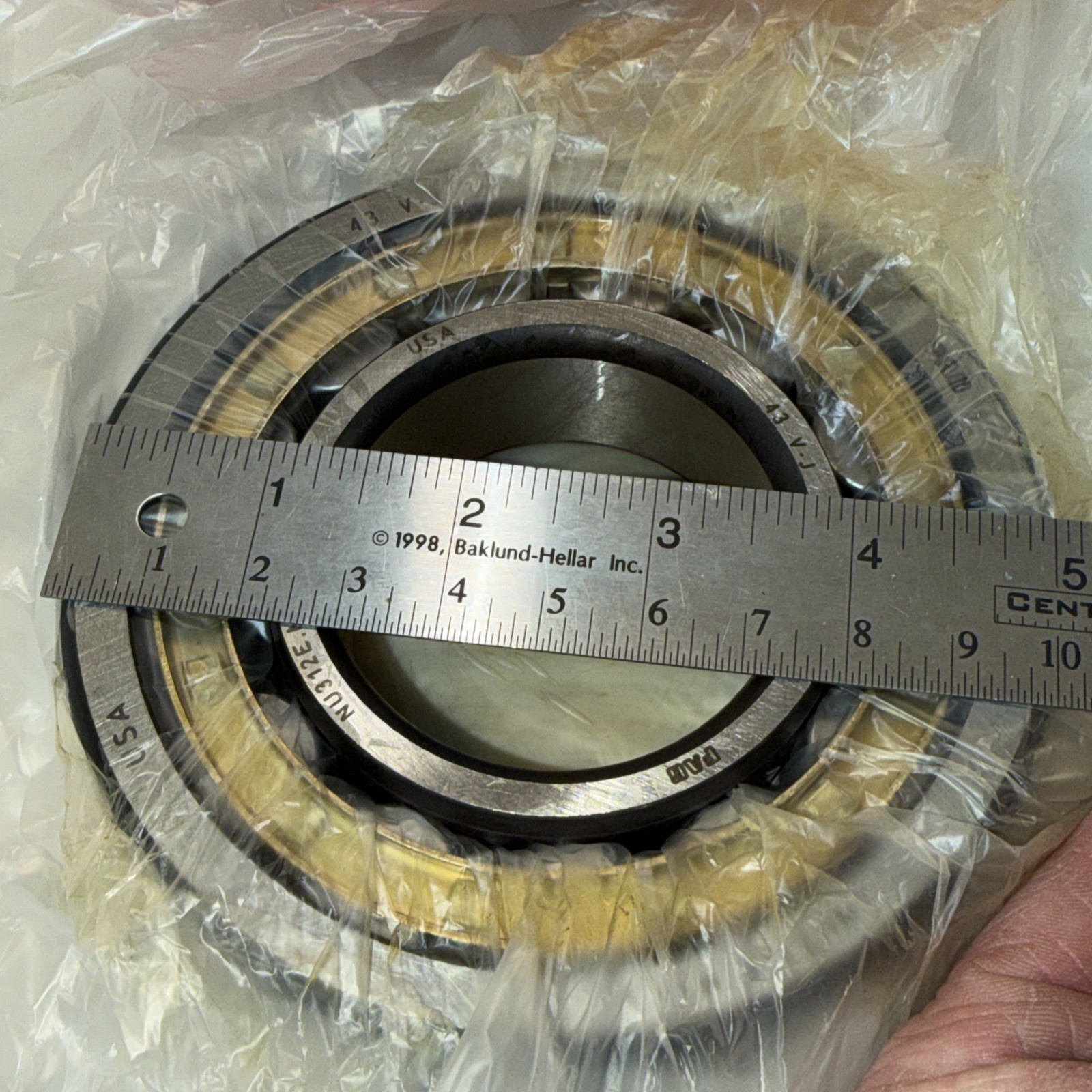 NEW In Box FAG NU312E.M1.C3 Cylindrical Roller Bearing 60X130X31MM