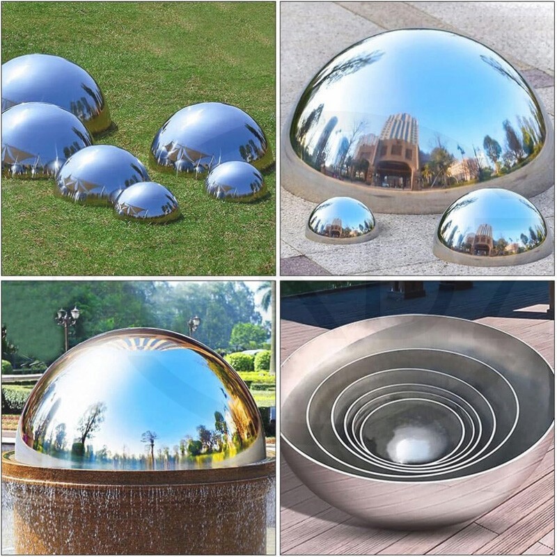 Aluminium Decor Hemispheres Ø20mm-350mm Hollow Half Round Ball Railing Balls Alu