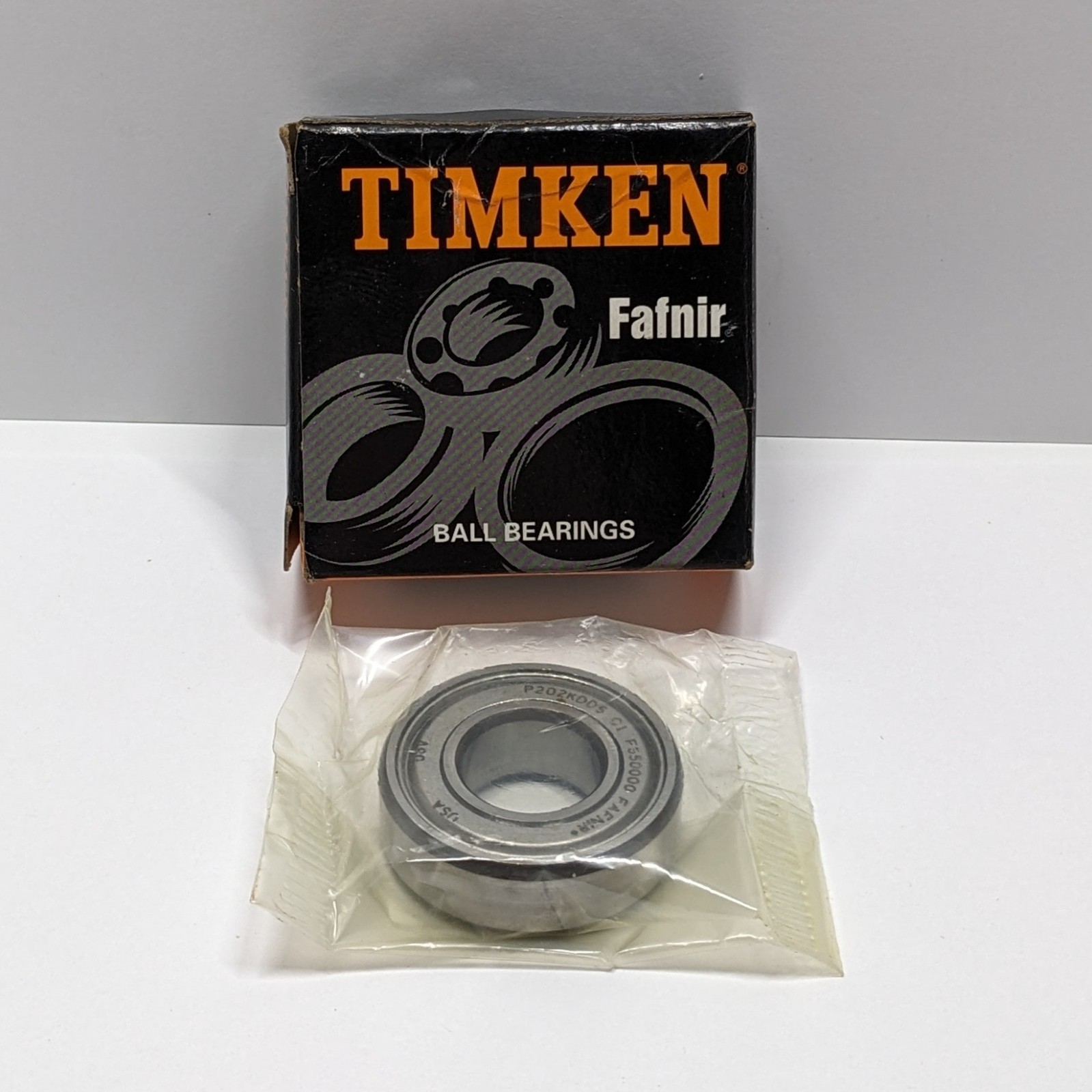 One (1) USA Made TIMKEN Fafnir 202KDD5 Ball Bearing – Factory Sealed In Baggie