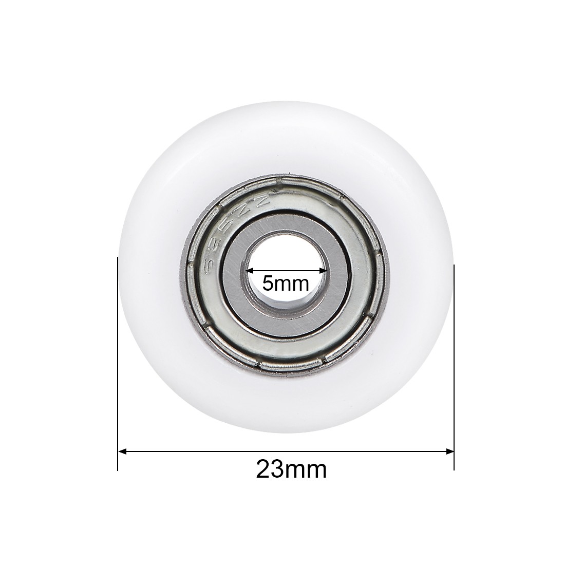 625ZZ Plastic Coated Ball Bearing 5x23x7mm for Door Window Furniture Pulley 2pcs