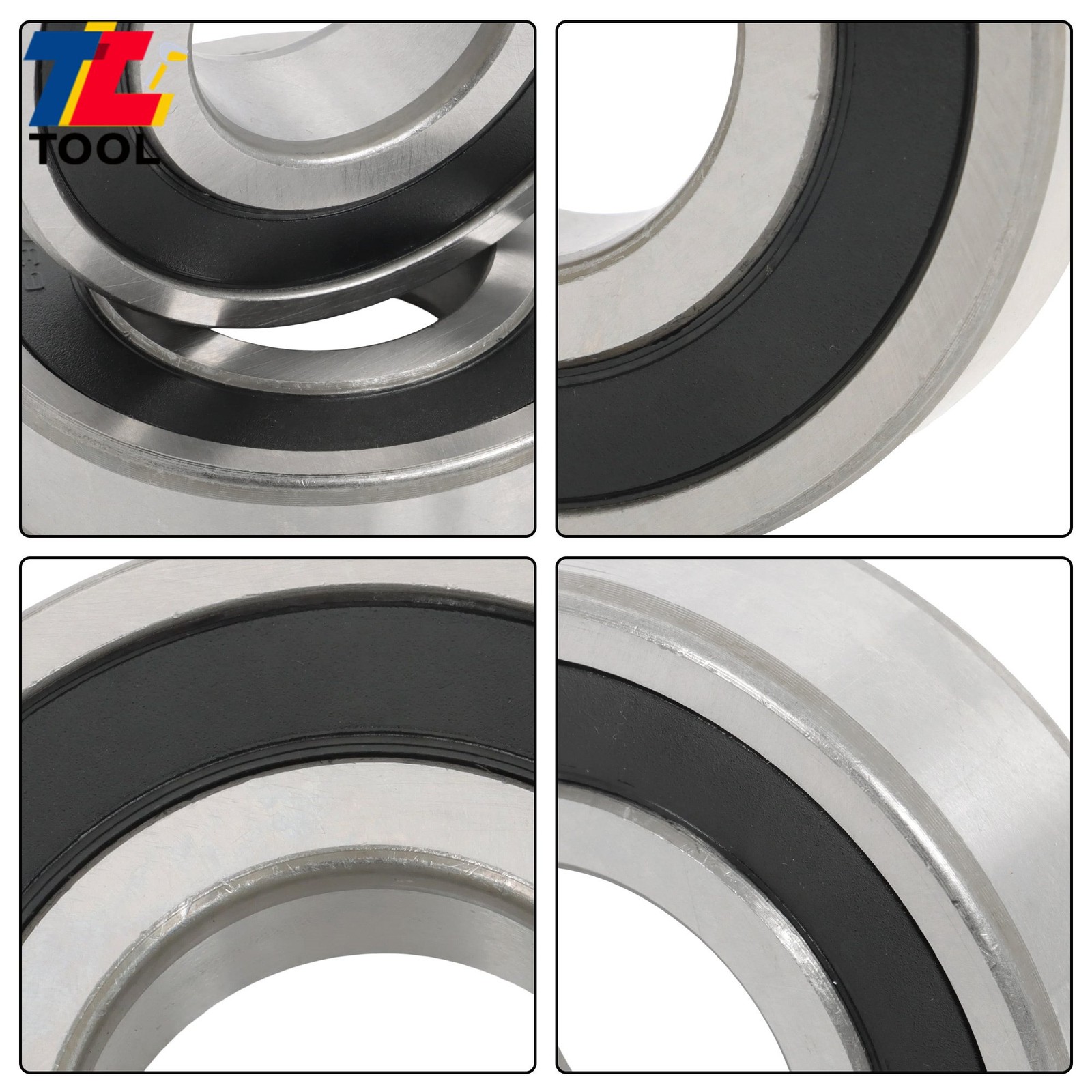 Industrial 6307-2RS Ball Bearing 2 Pack 35x80x21mm Rubber Seal
