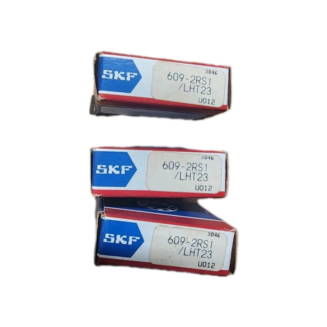Lot Of (3) SKF 609-2RS1 deep groove ball bearing.