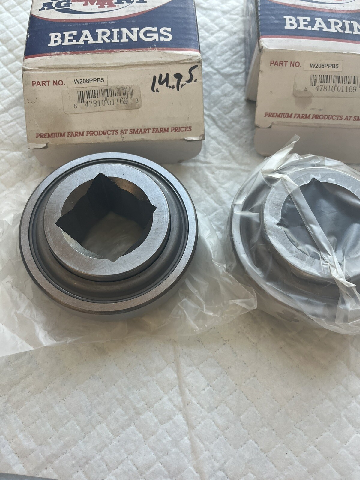 NEW AG SMART SMA W208PPB5 BEARING “LOT OF 2”