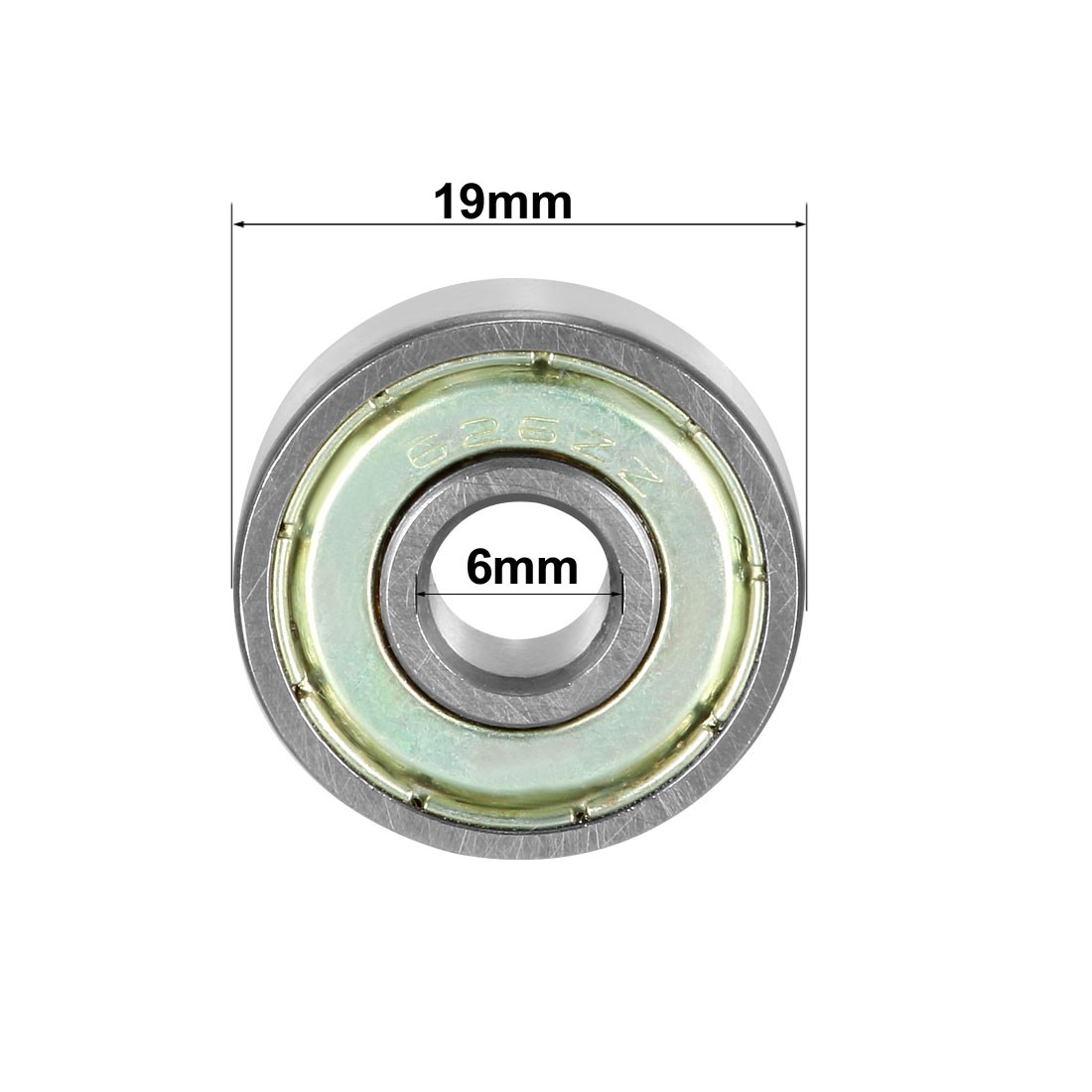 Deep Groove Ball Bearing 626Z Single Shield 6x19x6mm Chrome Steel Bearings 5Pcs