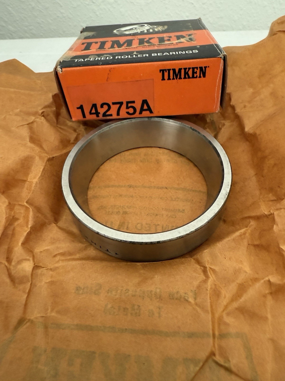 New Timken 14275A Single Cup Bearing, 2.7500″ OD X .625″ Width