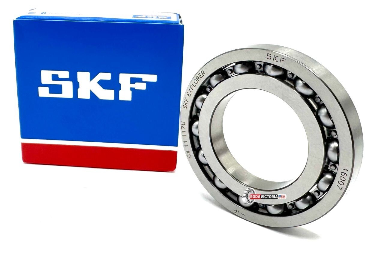 SKF Japan 16007 Deep Groove Ball Bearing, Open, No Seals 35x62x9 mm