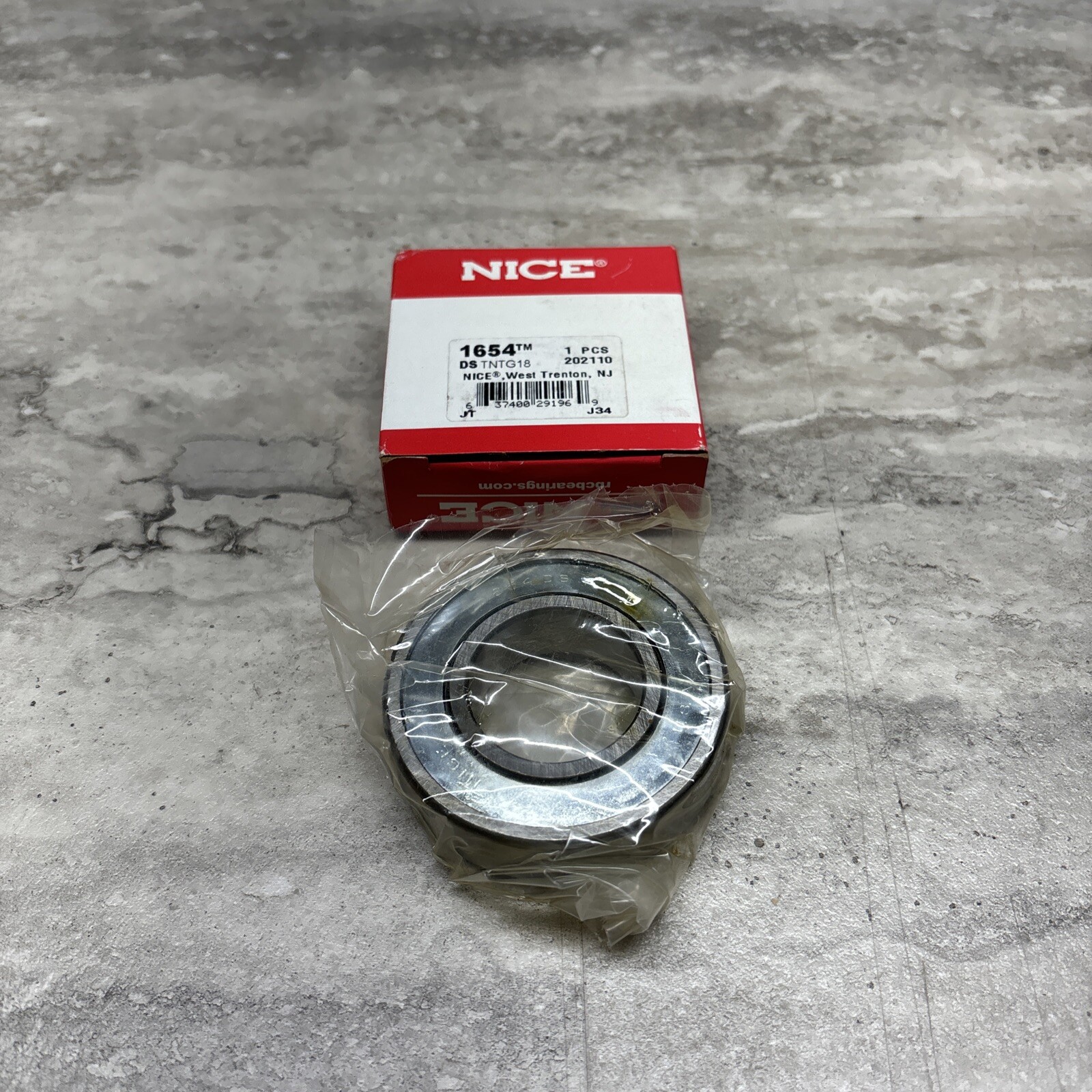 RBC Nice 1654 DS TNTG18 Deep Groove Ball Bearing, New