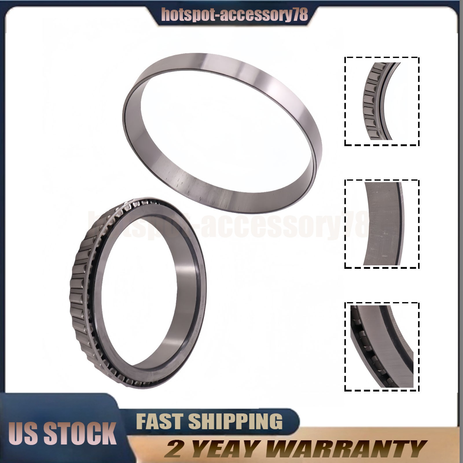 Tapered Bearing LM742749 LM742710 Set For Wheel Hub Cup and Cone New