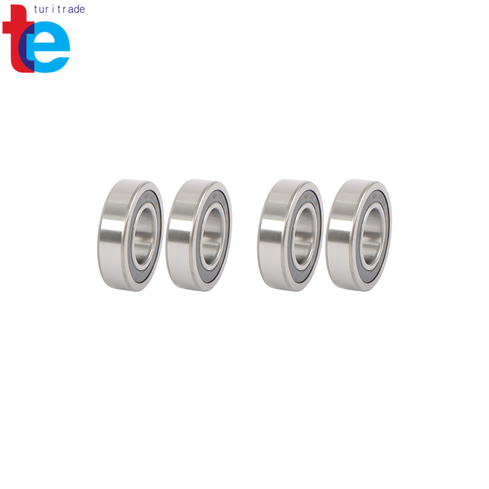 4pcs 62/32-2RS Sealed Ball Bearings 32mm x65mm x17mm Industrial