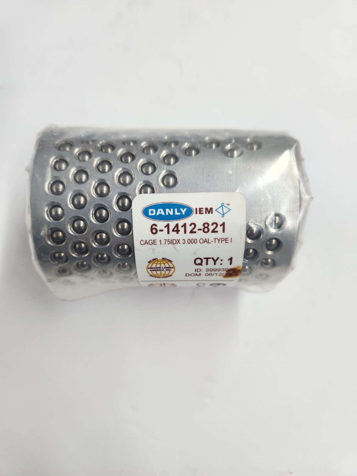 Danly 6-1412-821 Ball Bearing Cage 1-3/4” ID, 3” L NEW IN PACKAGE