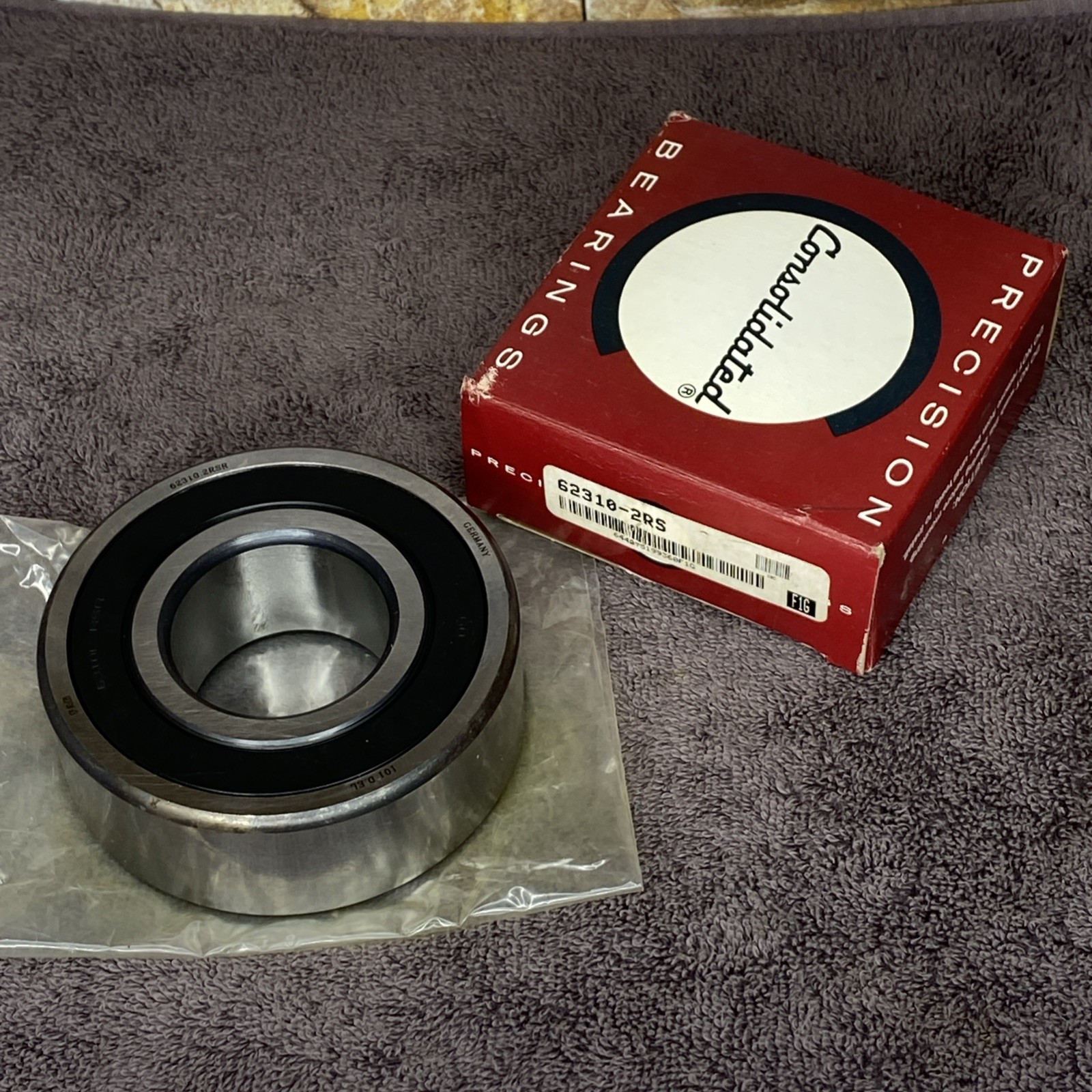 Consolidated Bearings 62310-2RS DGBB Cartridge Bearing 50x110x40 mm NOS NIB