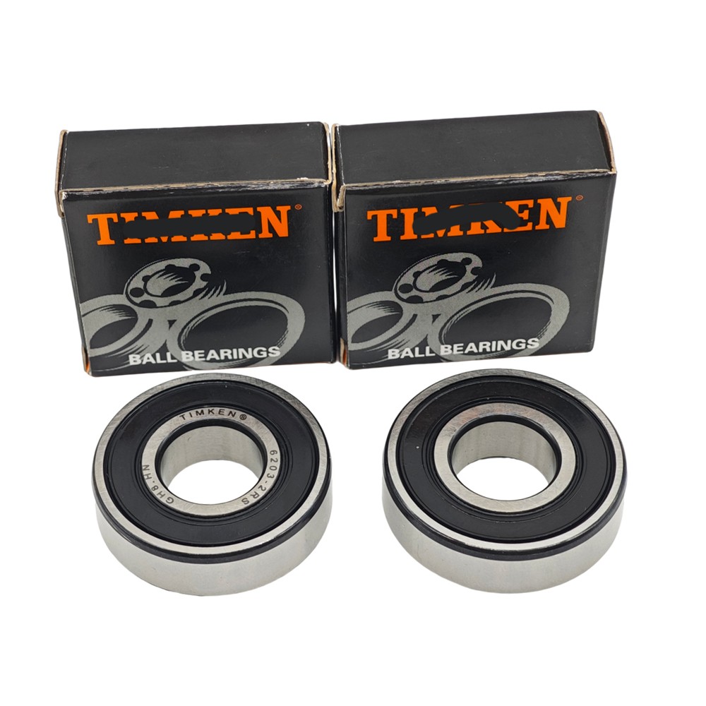 2 PACK Rubber Sealed Bearings For TIMKEN 6203-2RS 6203RS 17X40X12MM