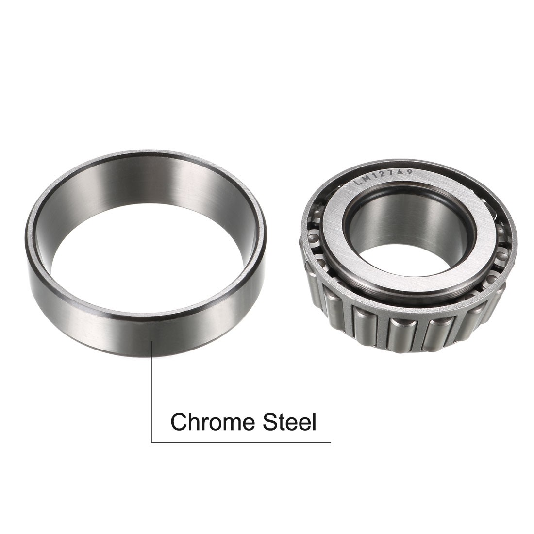 2 x LM12749/LM12710 Tapered Roller Bearing Cone and Cup Set 0.87″ Bore 1.78″ OD