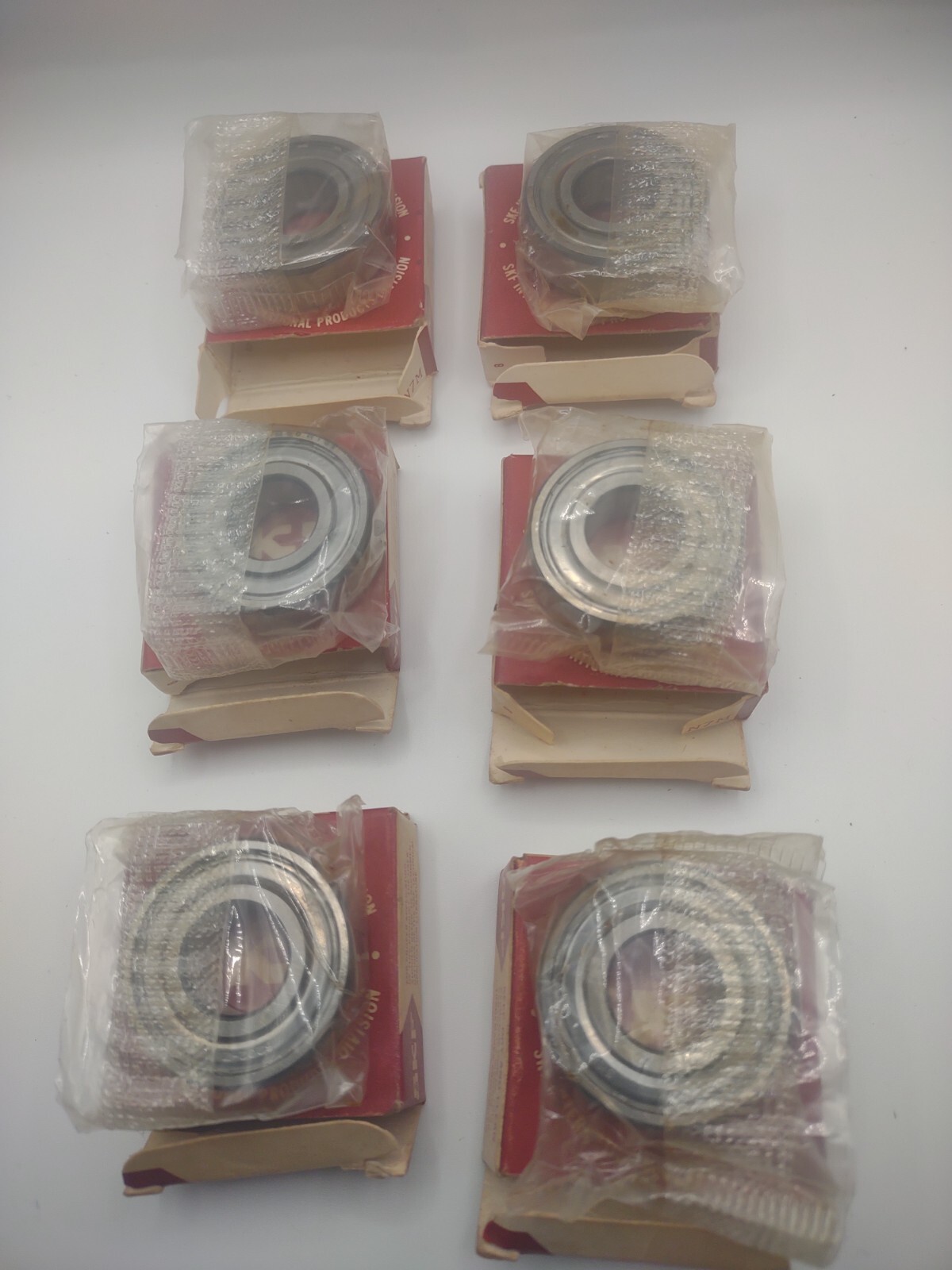 Lot of (6) SKF 6202 2ZJEM Ball Bearings NOS