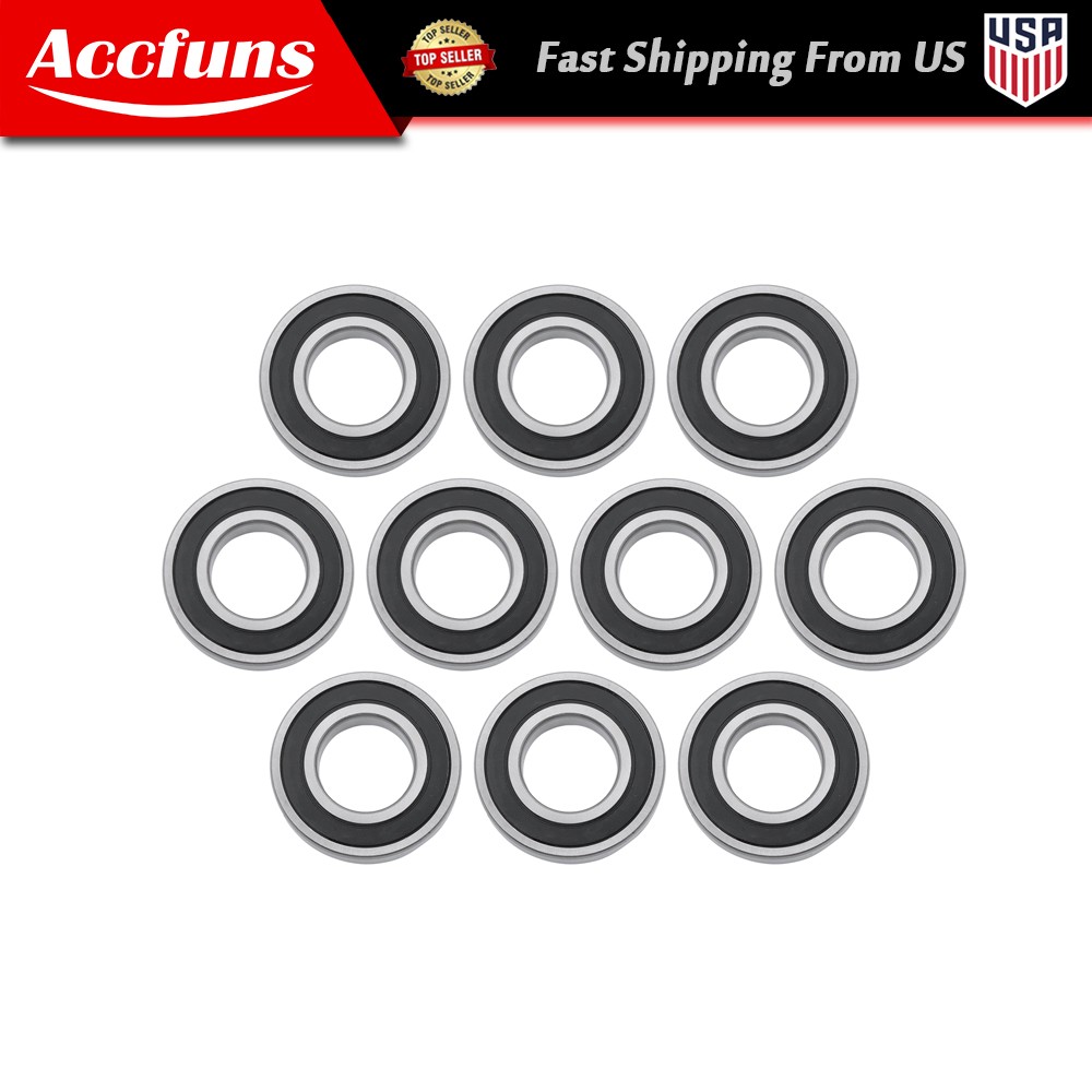 10 Pack 6208-2RS 40mmx80mmx18mm Deep Groove Ball Bearing Rubber Sealed