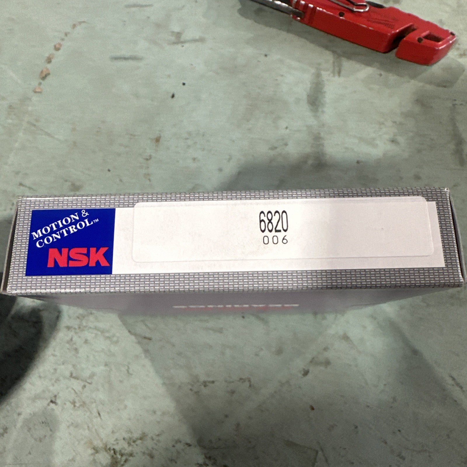 NSK 6820, Deep Groove Radial Ball Bearing, 100mm Bore, 125mm OD, 13mm W, ABEC1