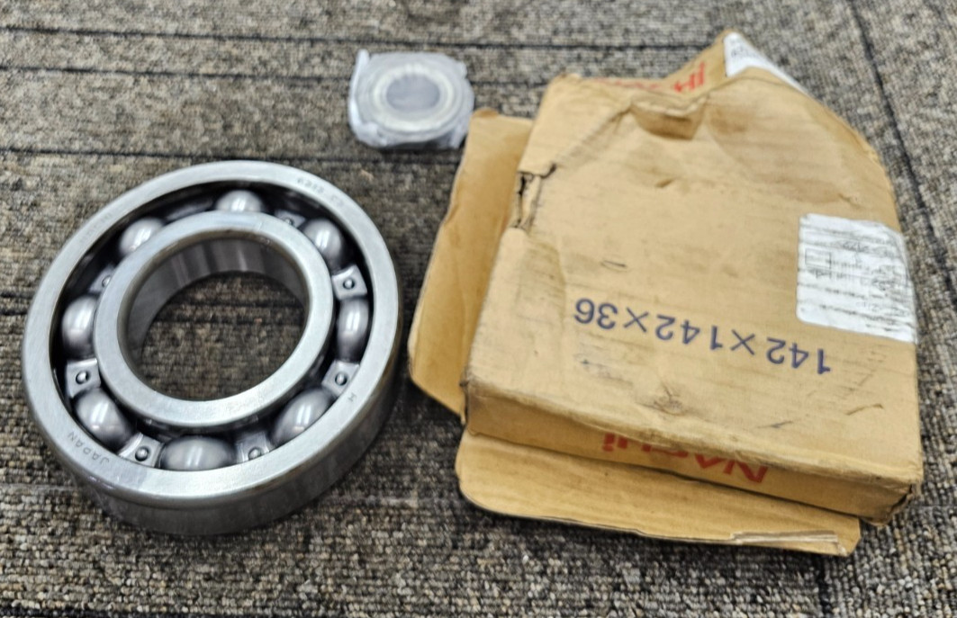 NACHI 6313 C3 Deep Groove Ball Bearing, Open, No Seals 65x140x33 mm