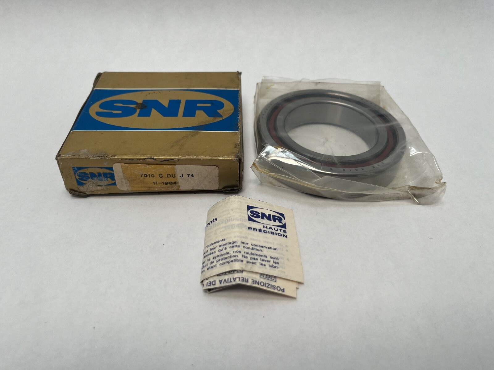 SNR 7010CDUJ74-1/2PR Bearing 50x80x16 mm 7010-C-T-DUL-P4 7010-C-DU-J74 France