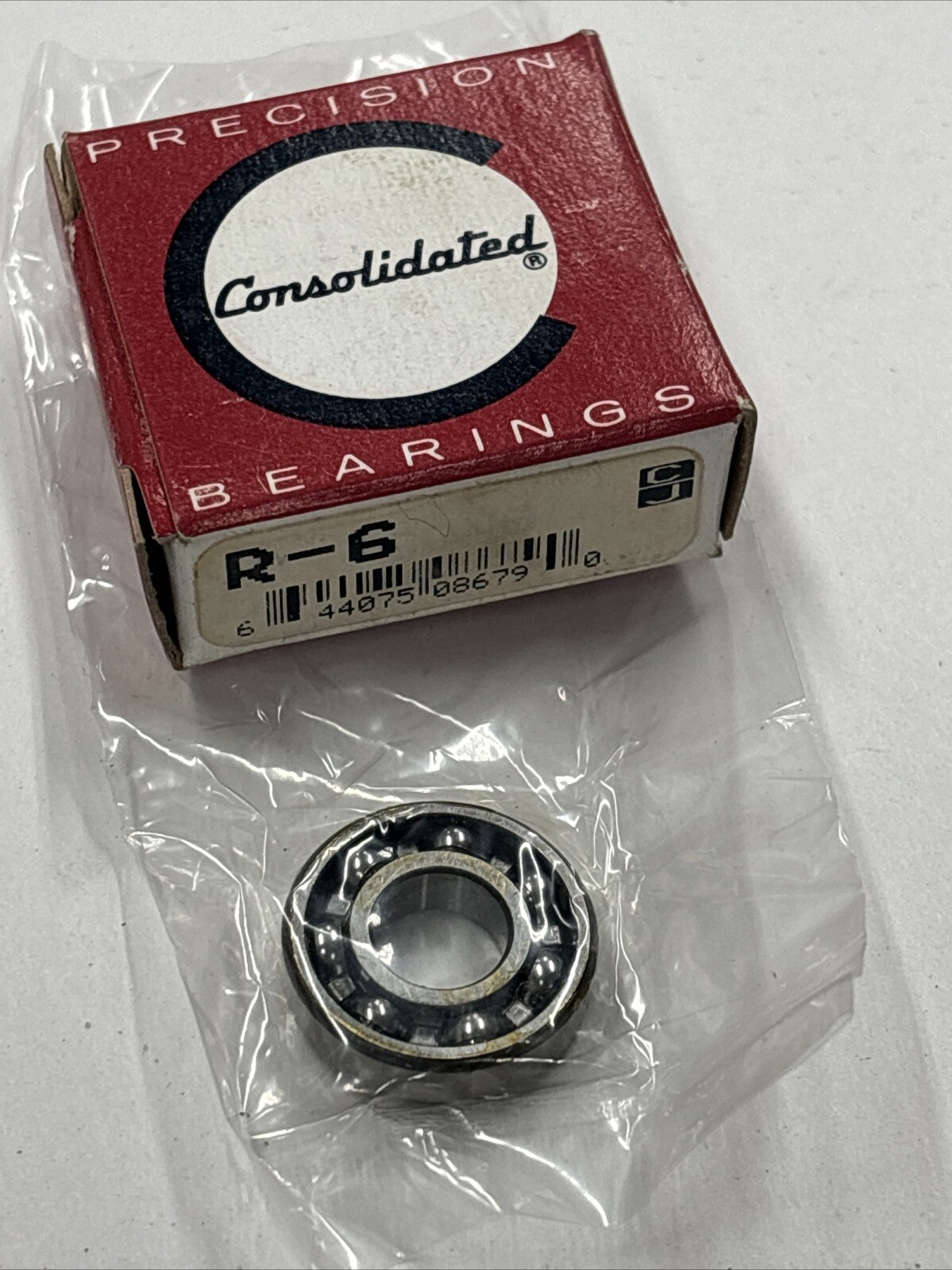 Consolidate Precision Bearing R-6. .375” ID .875” OD .2812” Wide
