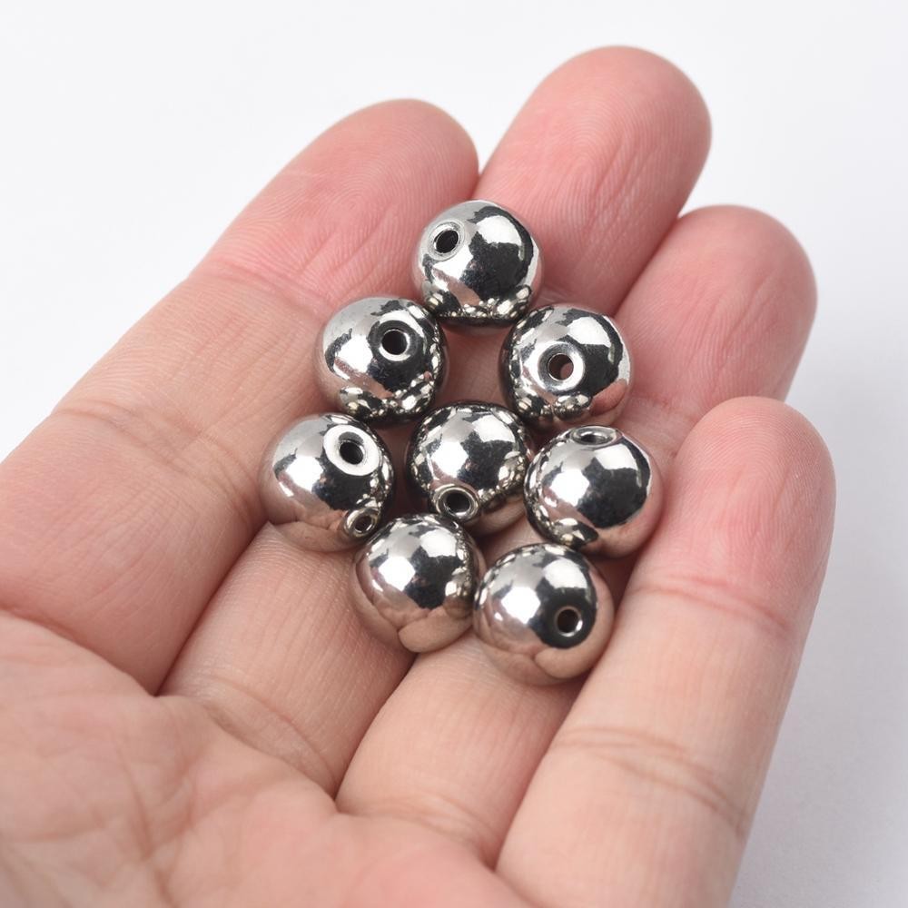 Stainless Steel Balls w Hole Ø 3mm- 60mm Bearing Smooth Through Hole Steel Ball