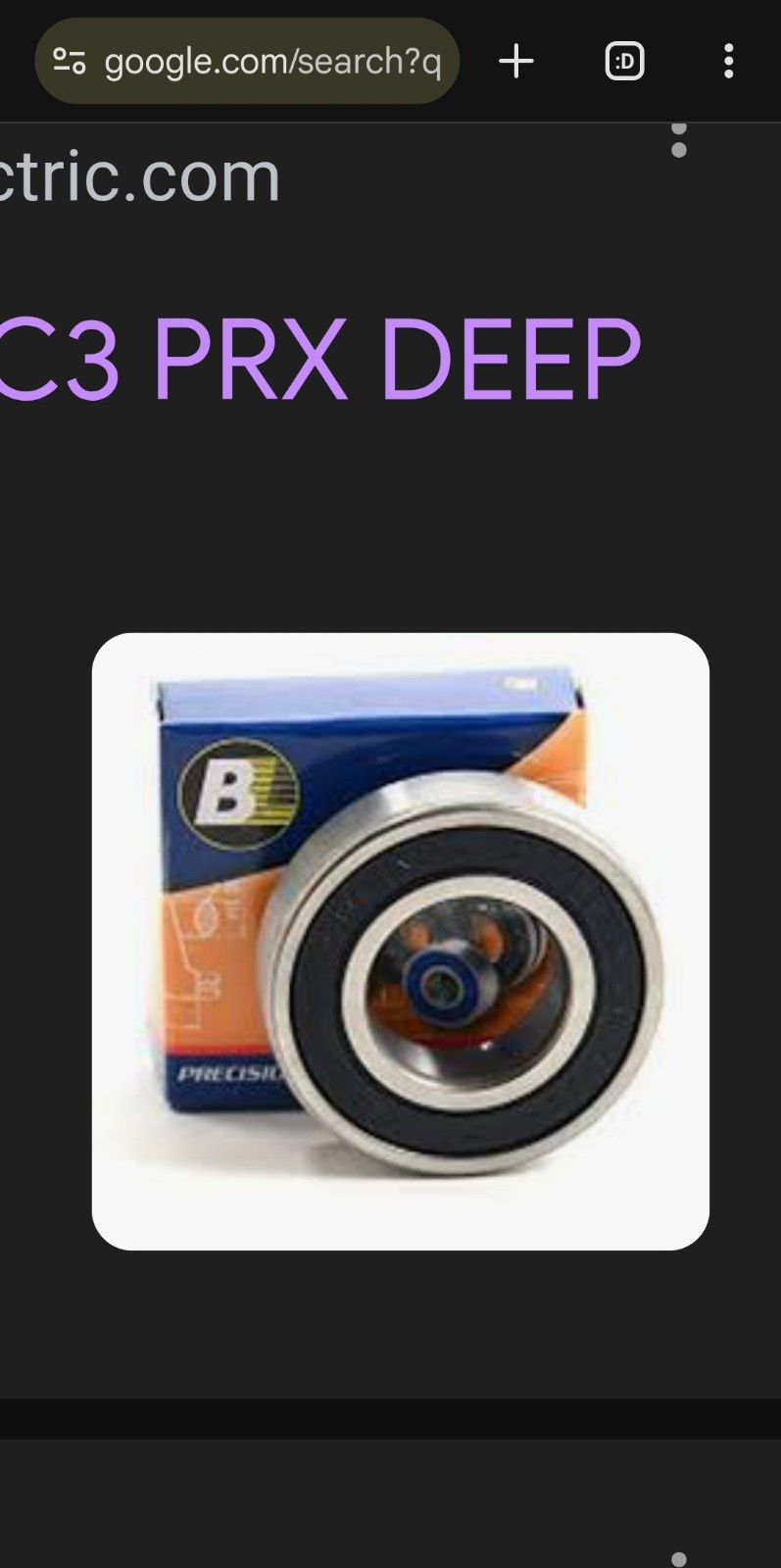 BL PRECISION BEARINGS 6203 2RSL/C3 PRX DEEP GROOVE