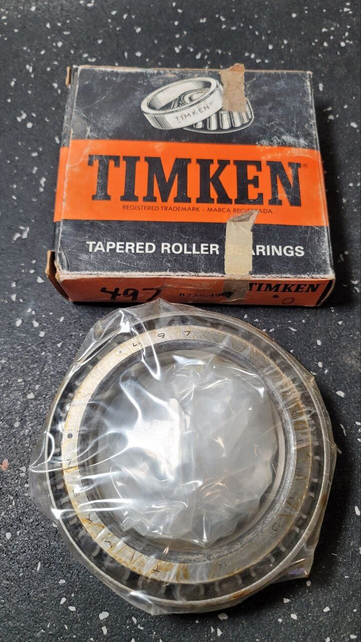 Timken 497 Tapered Roller Bearing Cone 3-3/8″ Bore