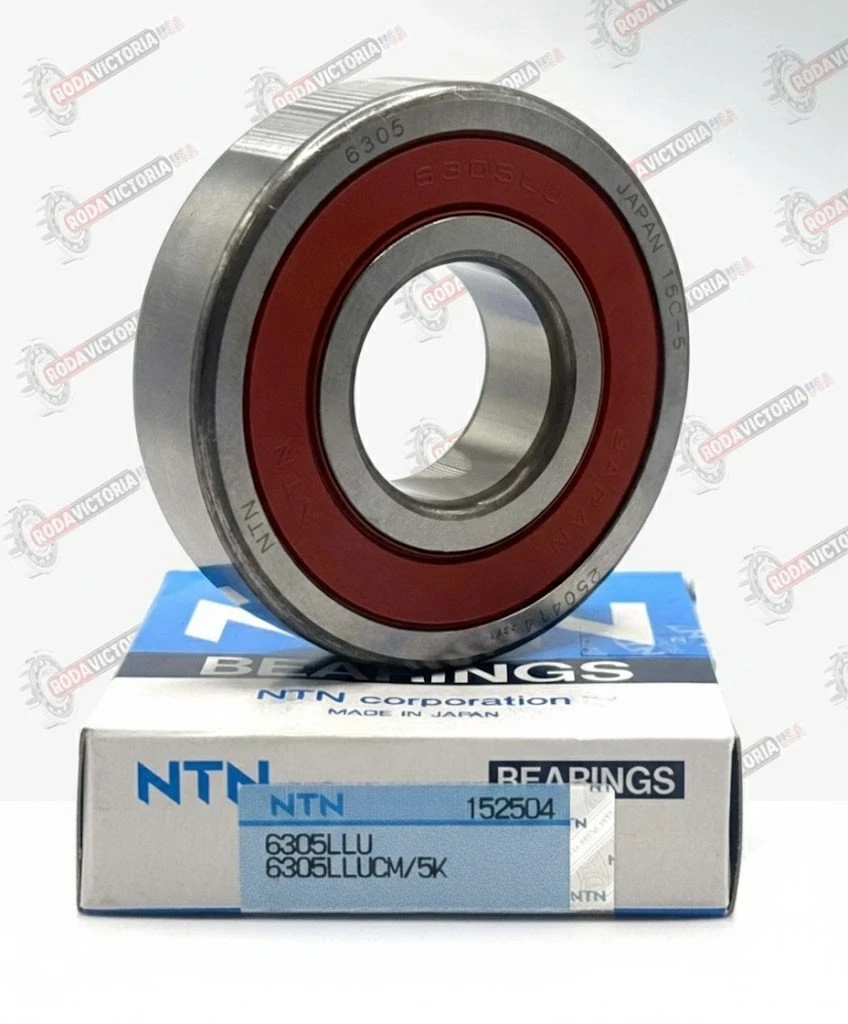 NTN 6305 LLU CM/5K Deep groove Ball Bearing, Rubber Sealed 25x62x17 mm