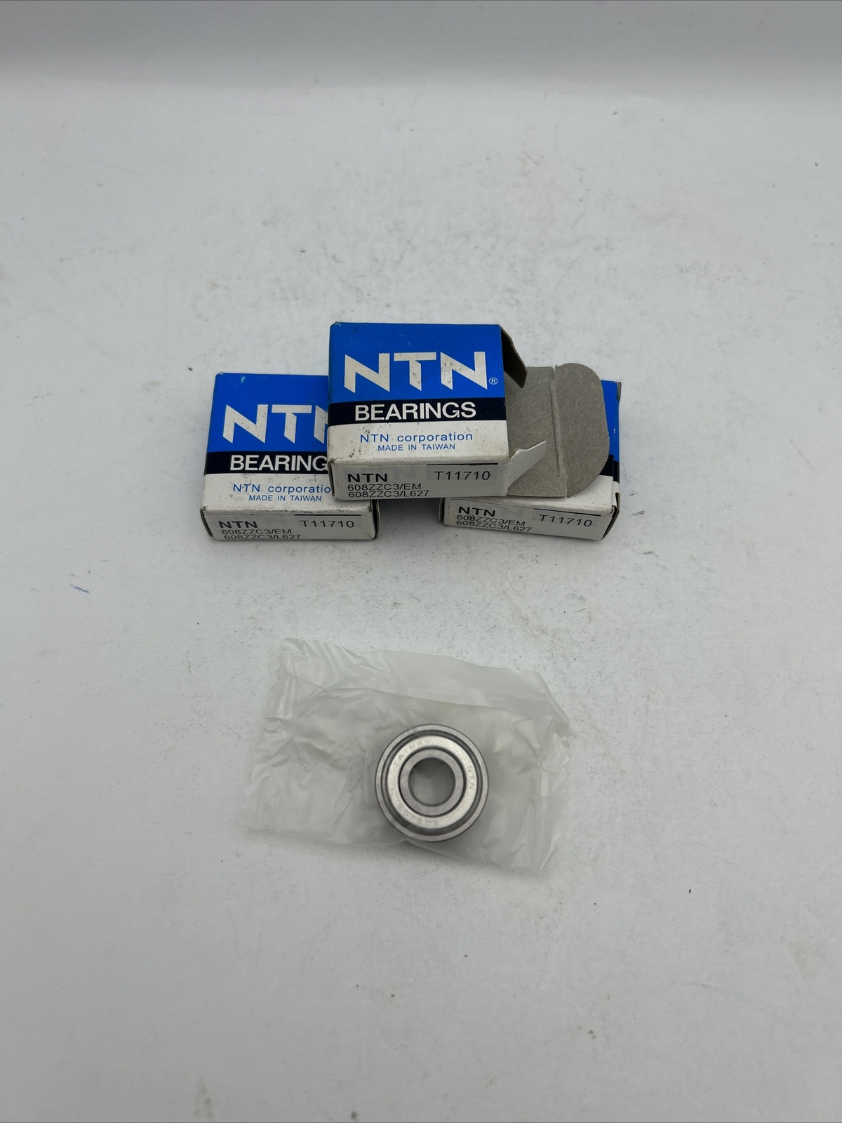 NTN 608ZZC3 Bearing Metal Sealed 8x22x7 mm (Pack of 3) *NEW*