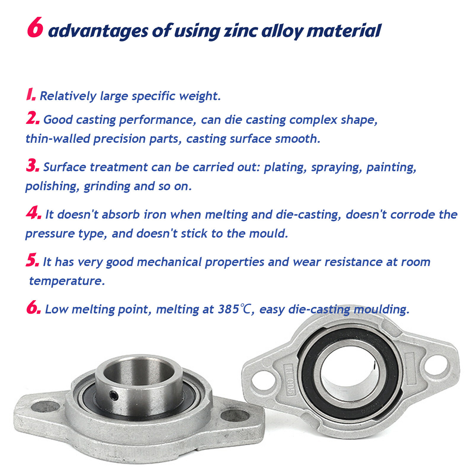 KFL08-007 Pillow Block Bearing Flange Block Bearing Mounted Ball Flange