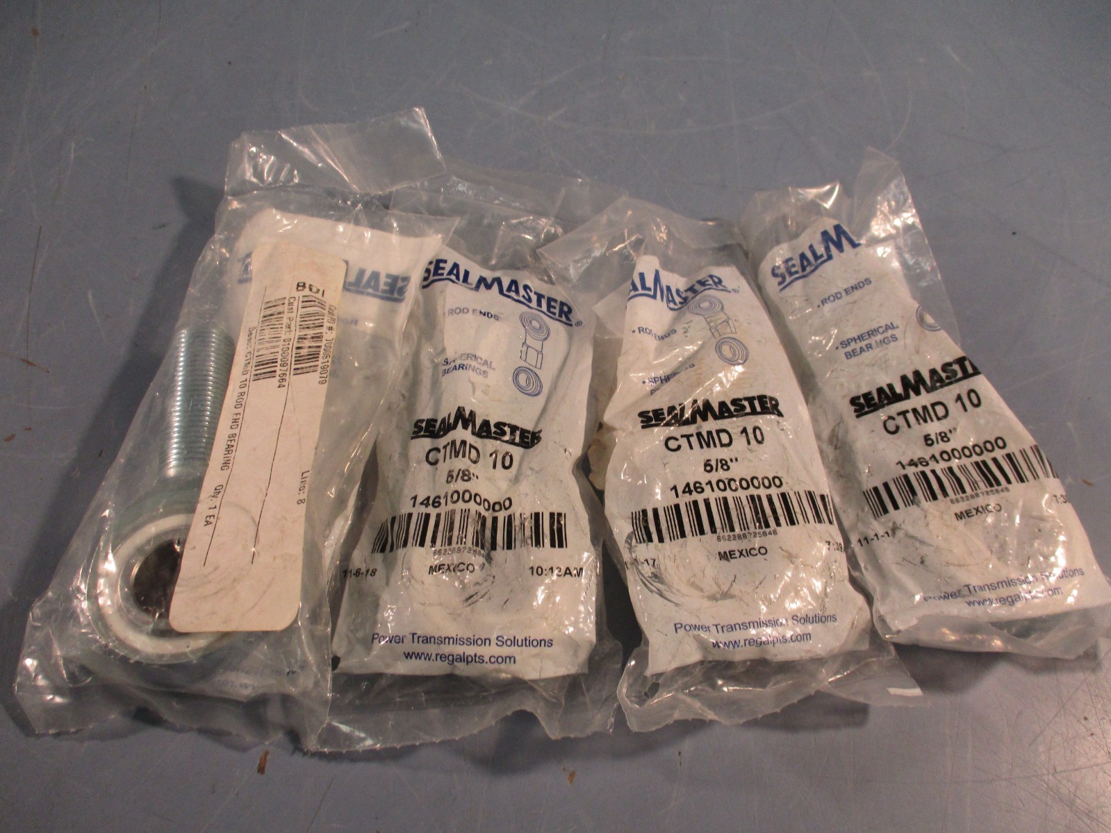 Lot of (4) Sealmaster CTMD 10 5/8″ 3-Piece Commercial Rod End Bearing 1461000000