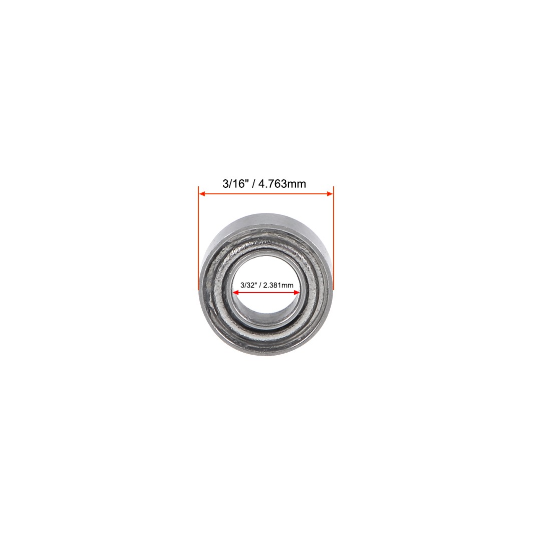 10 x R133ZZ Deep Groove Ball Bearing 3/32″x3/16″x3/32″ Shielded Z2 Lever Bearing