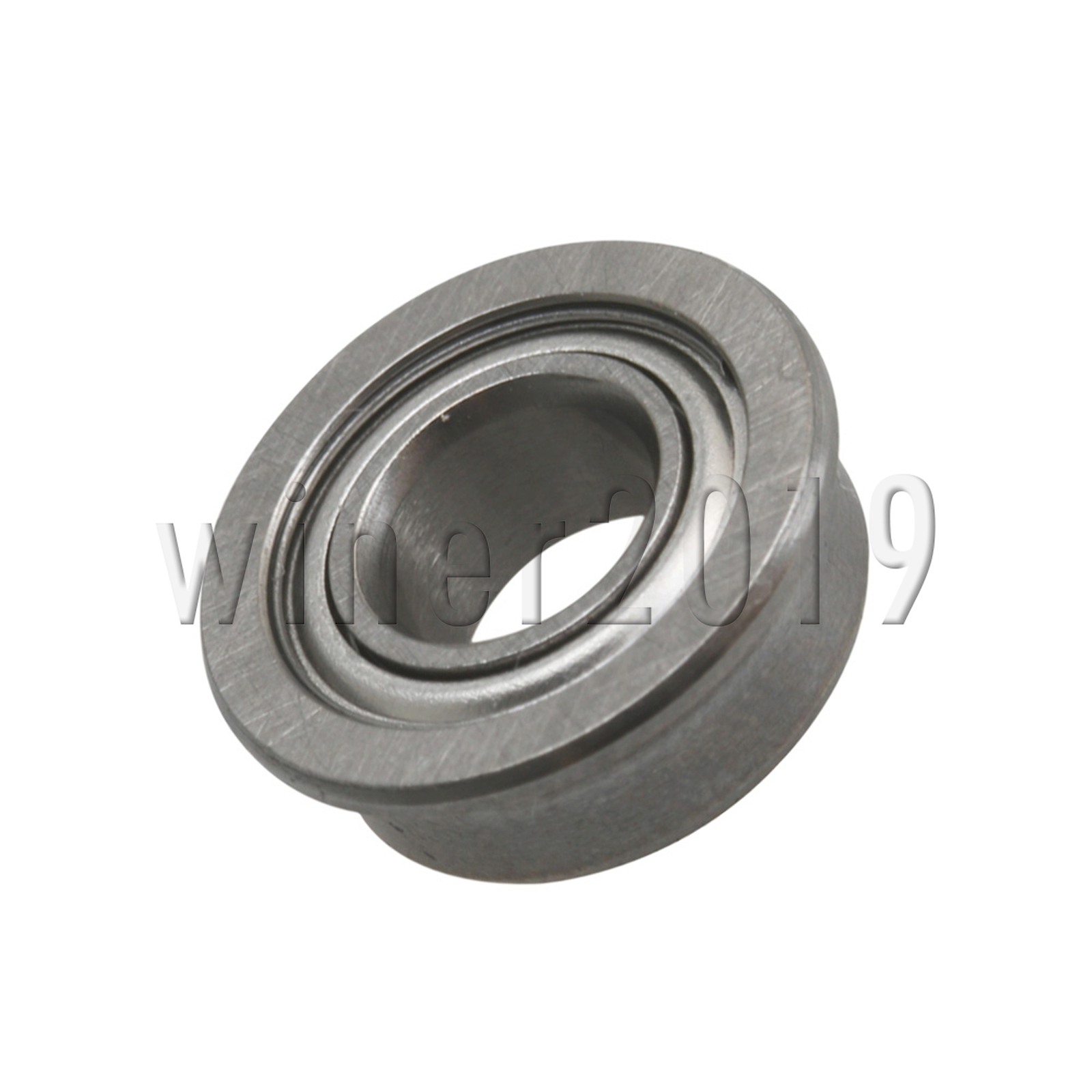 Steel Flanged Ball Bearings MF105ZZ 0.5x1x0.4cm Silver for Motors Pack of 100