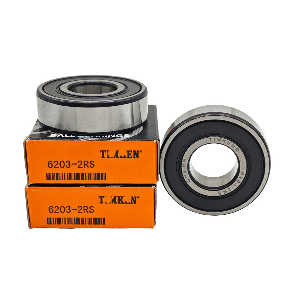 2 PACK Rubber Sealed Bearings For TIMKEN 6203-2RS 6203RS 17X40X12MM