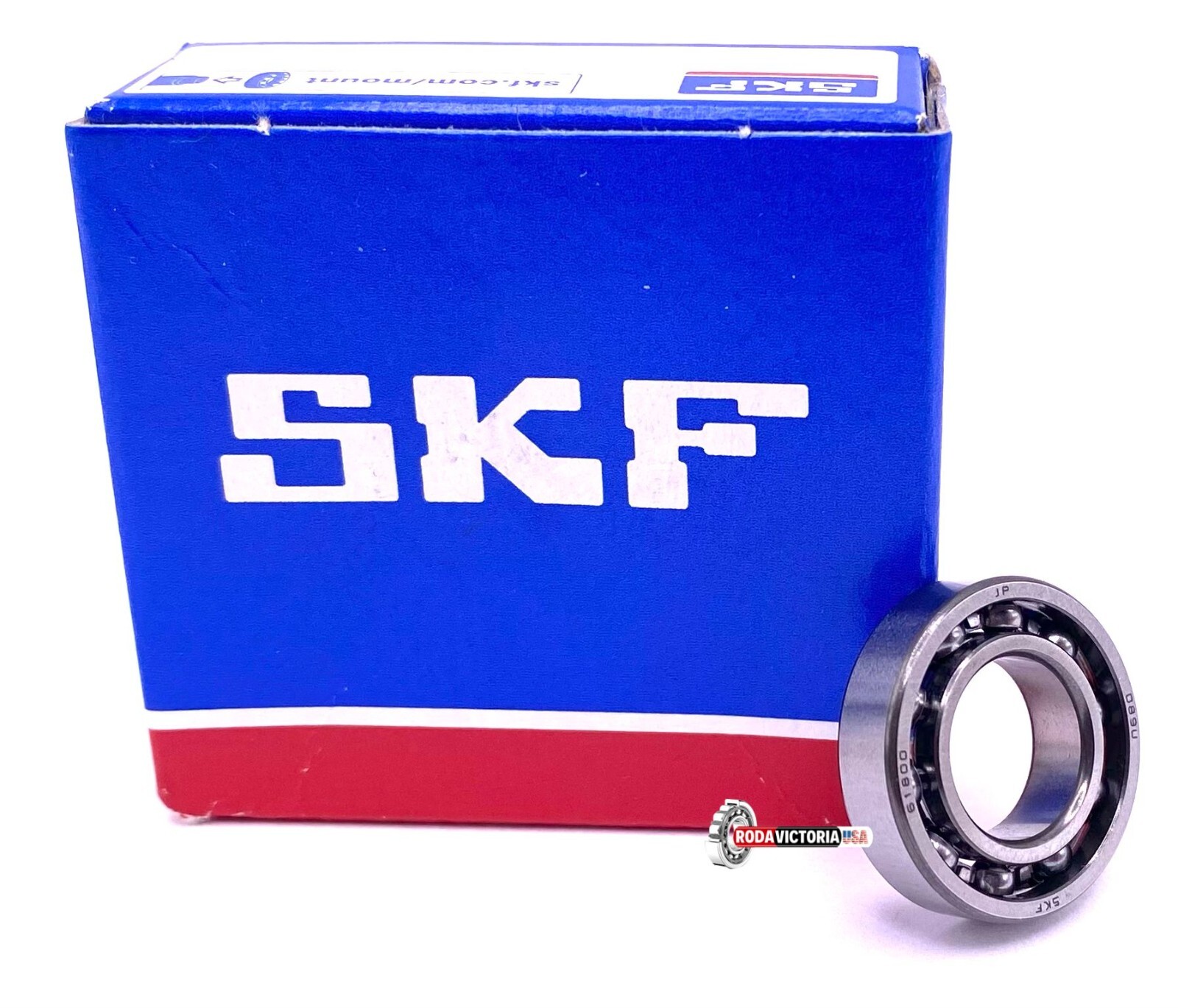 SKF Japan 61800 Deep Groove Ball Bearing, Open Type, No Seals 10x19x5 mm