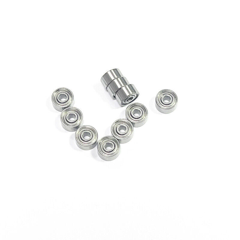 R133ZZ Ball Bearings 3/32×3/16×3/32″ Double Shielded Chrome Steel 10pcs