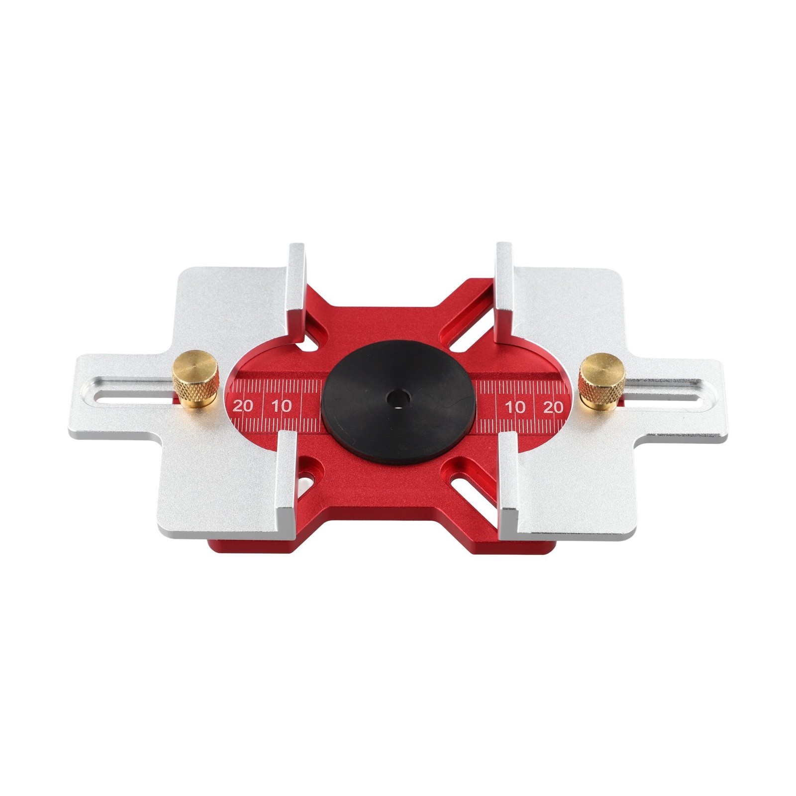 Two in Woodworking Slotting Plate with Aluminum Alloy Handle and Brass Nut