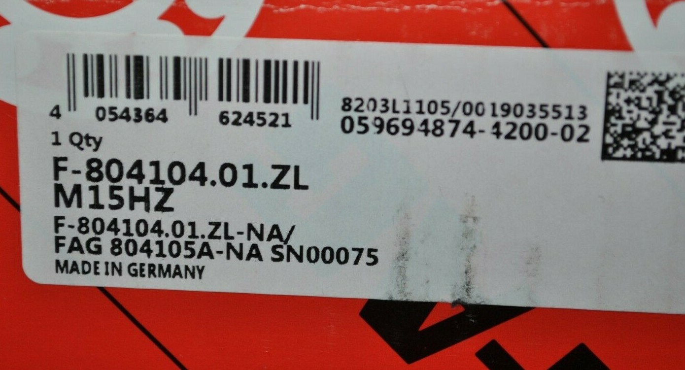 NEW FAG Replacement Main Bearing Set for BRUDERER BSTA-500 250mm OD / 140mm ID