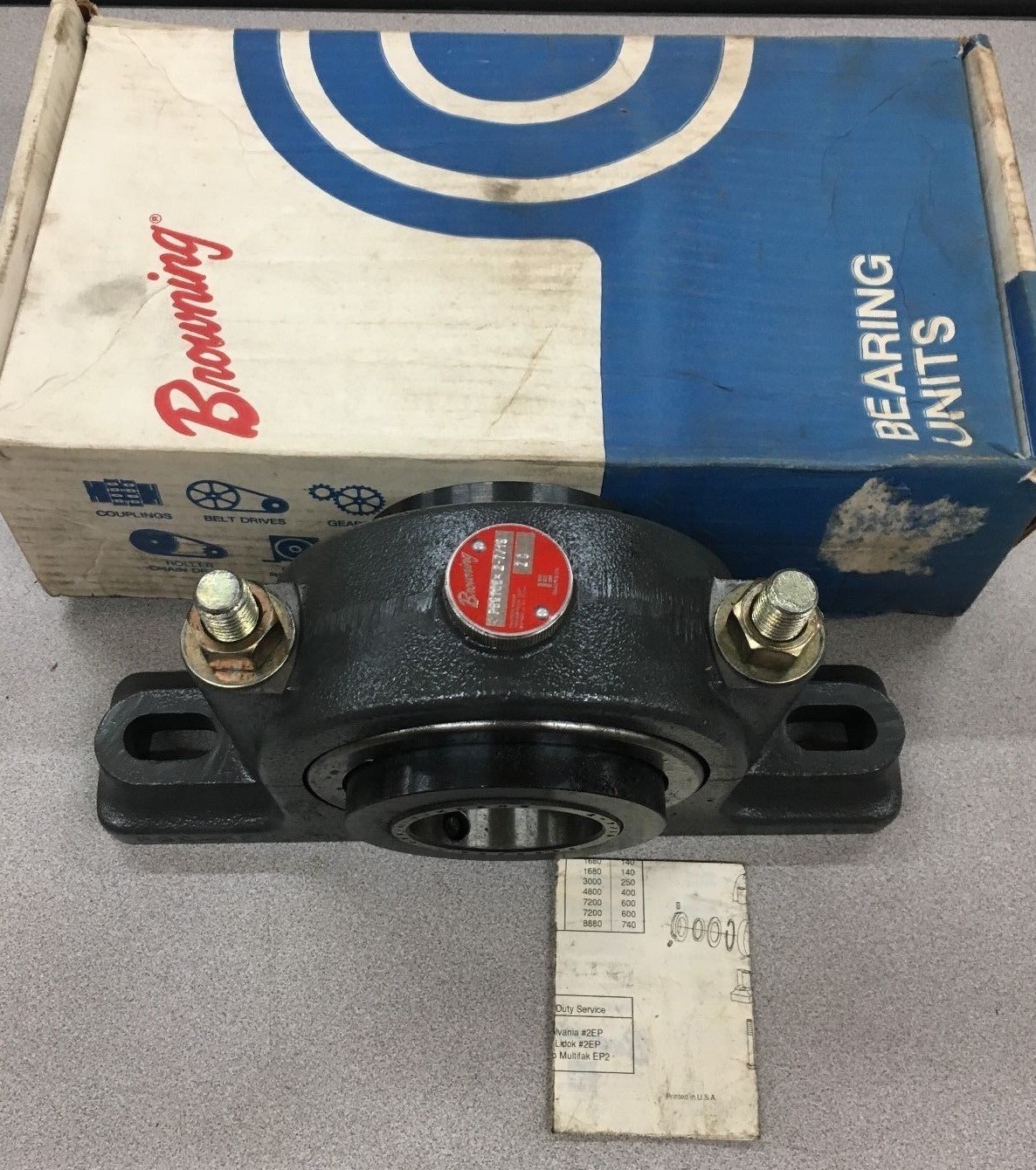 NEW IN BOX BROWNING PILLOW BLOCK BEARING 2-7/16″ BORE PB970EX 2 7/16