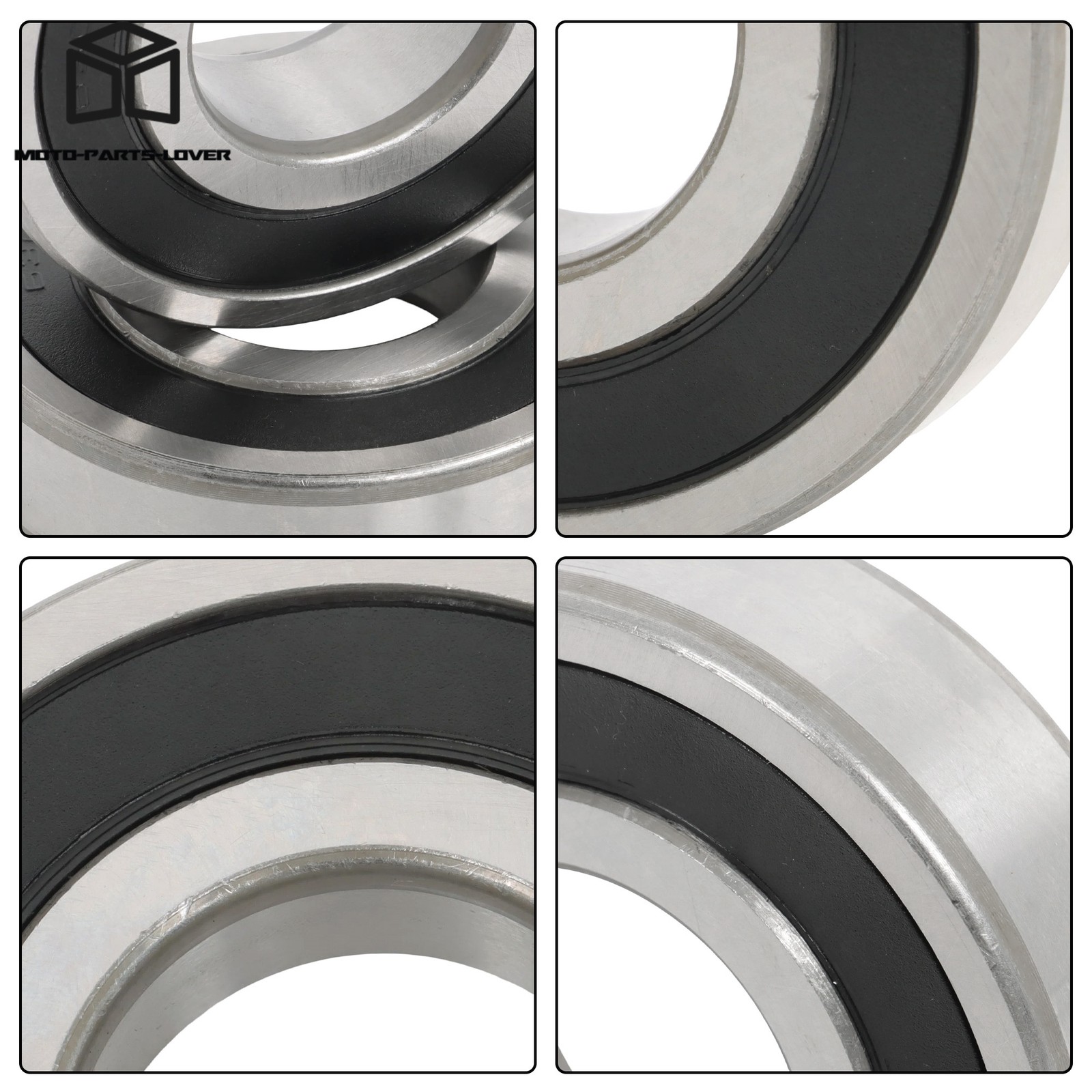 2 Pcs Premium 6307-2RS Bearing 35x80x21mm Double Rubber Seal Steel