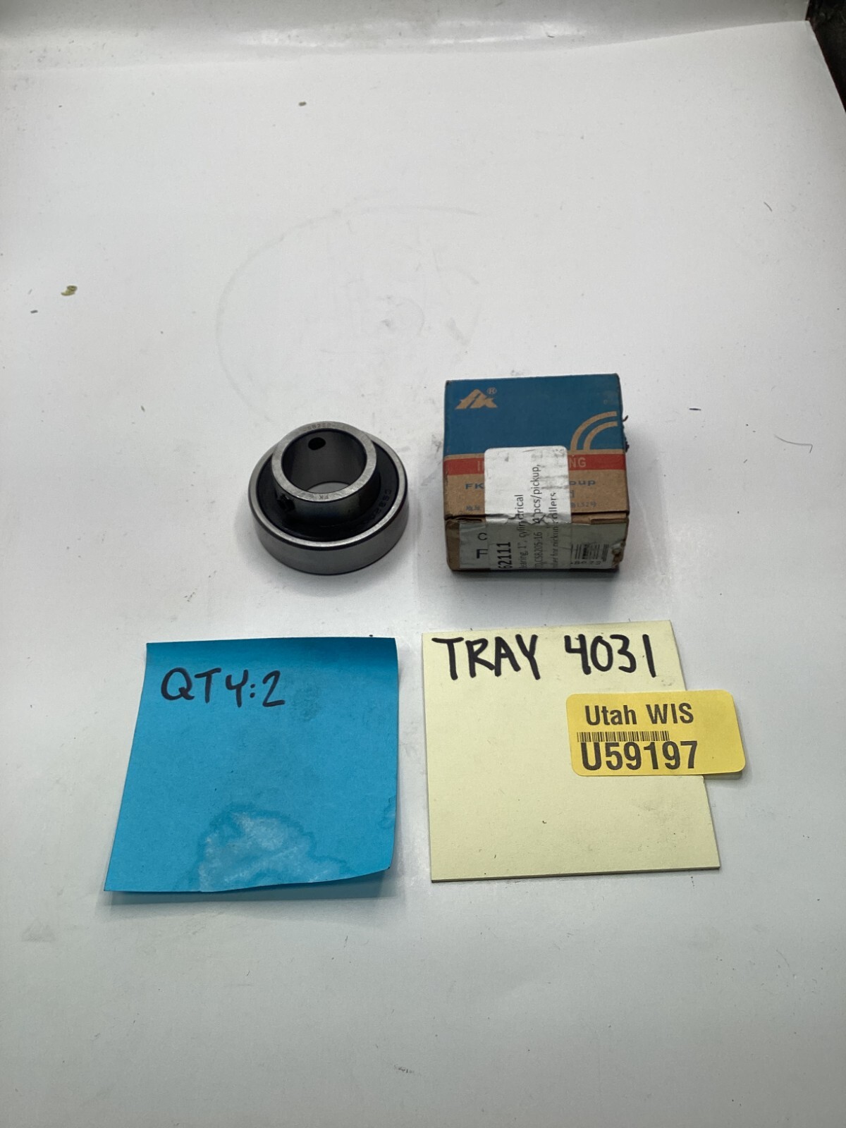 (QTY 2) FK 62111 CSB205-16 Insert Bearing 1″ Bore Cylindrical