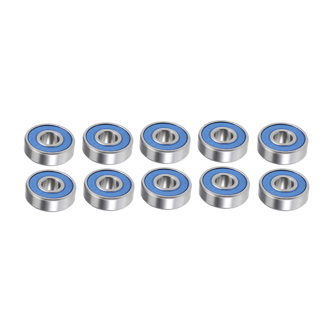 10 Pcs 8x22x7mm Double Sealed Bearing for Industry, Motor S608-2RS