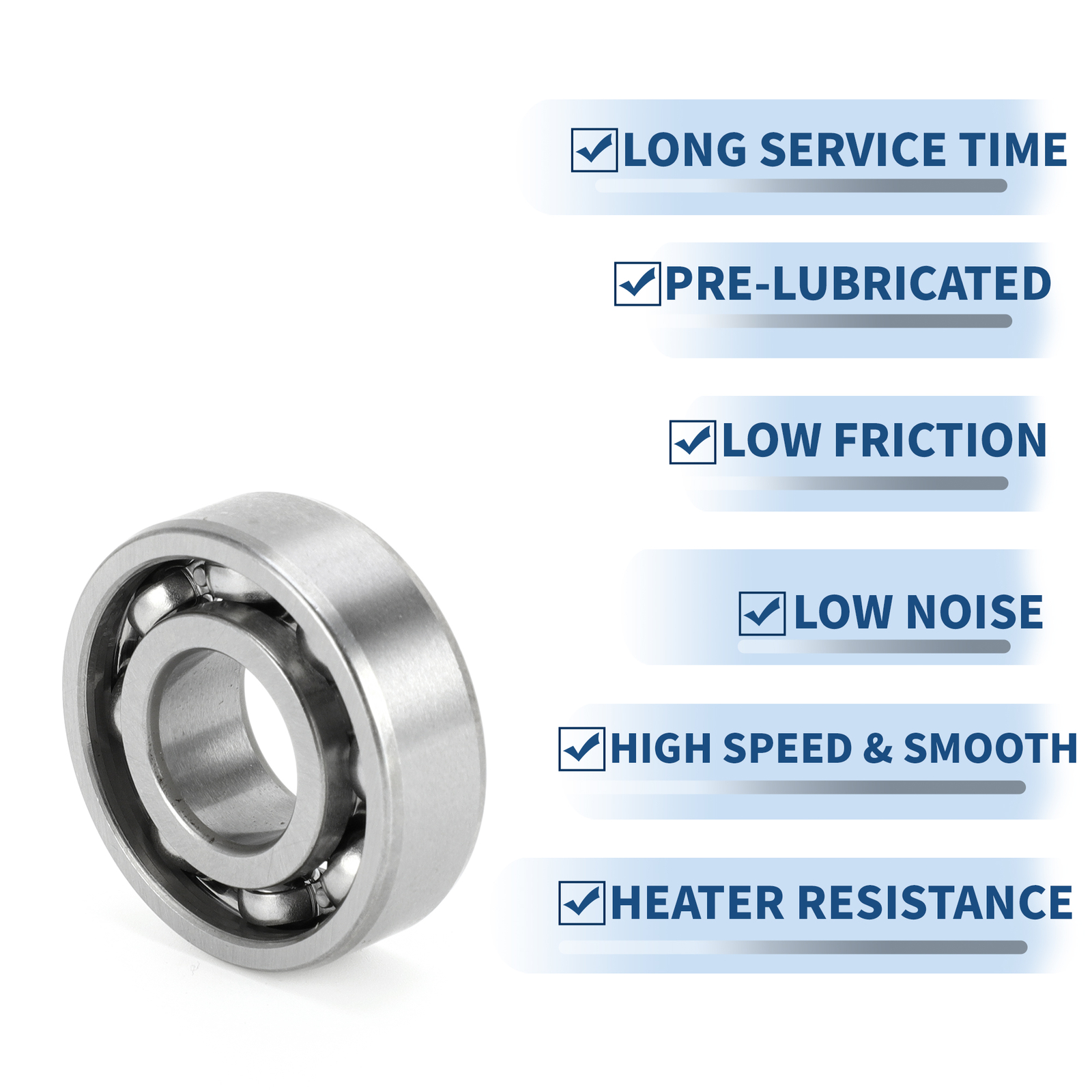 Single 6202 Deep Groove Ball Bearings Scooter Skateboard Wheel Universal