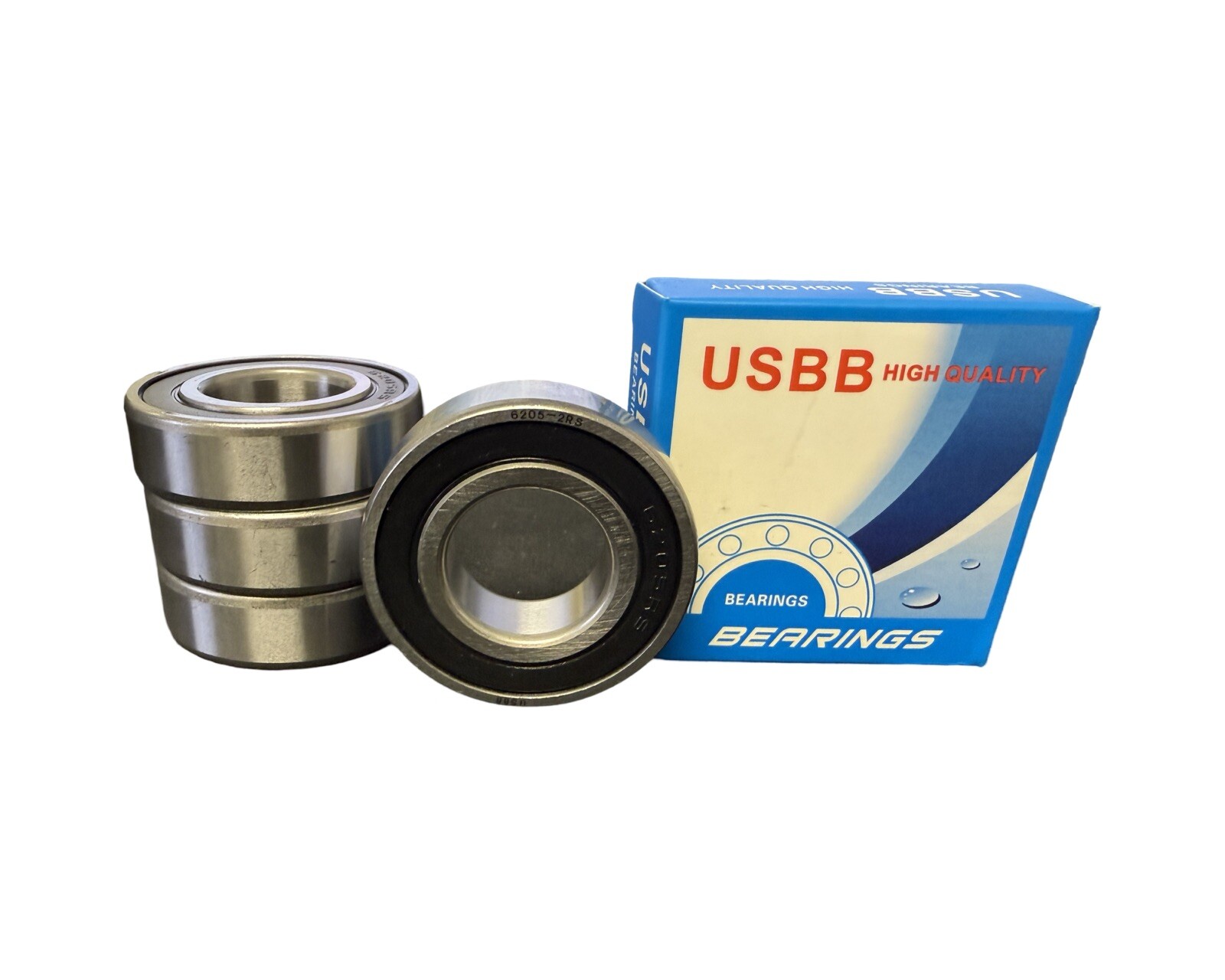 (4) 6206-2rs Premium Ball Bearings C3 EMQ 30x62x16mm 62062rs