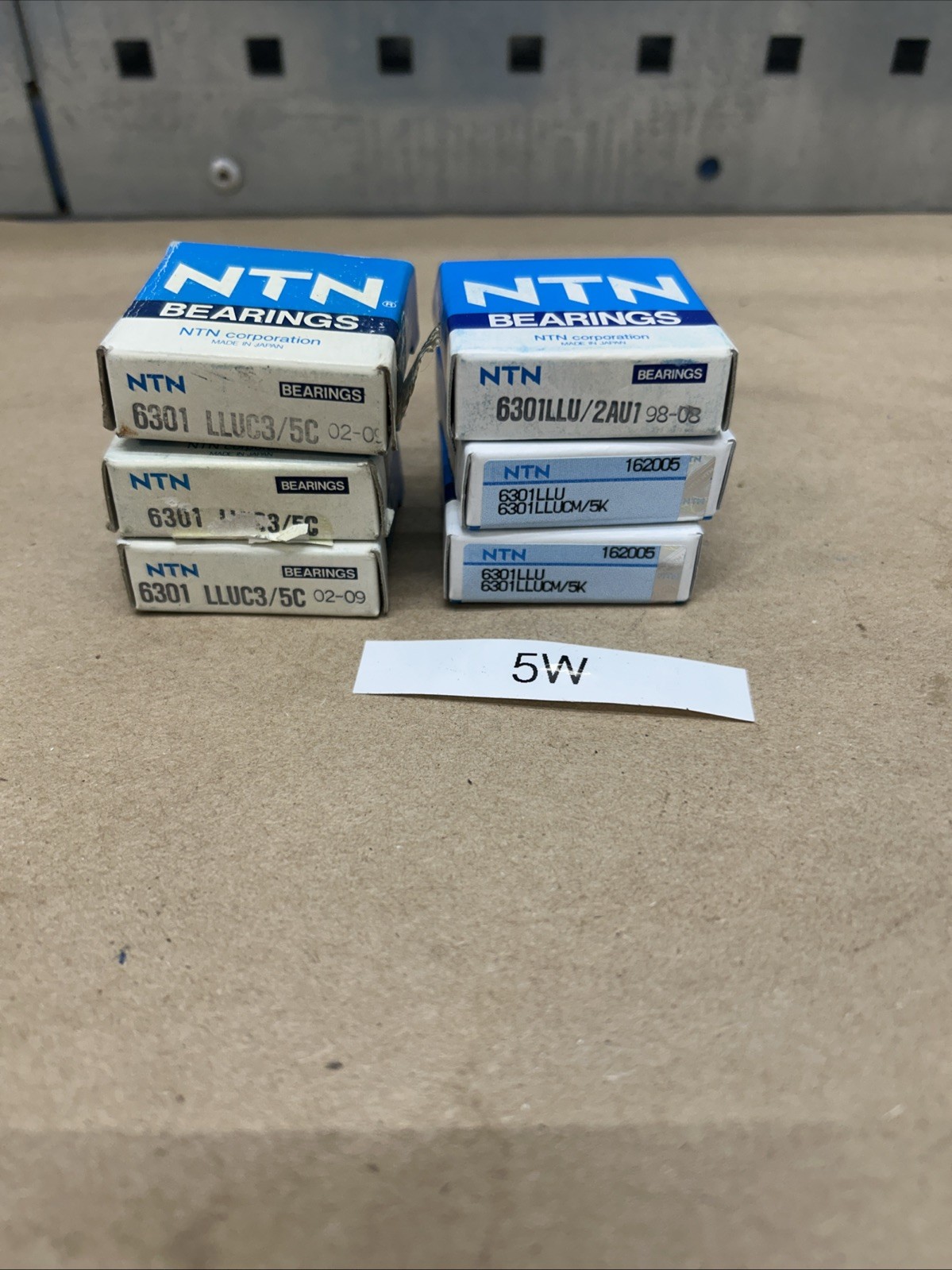 (6) NTN 6301 LLU Ball Bearings See Description & Photos For P/N’s NIB