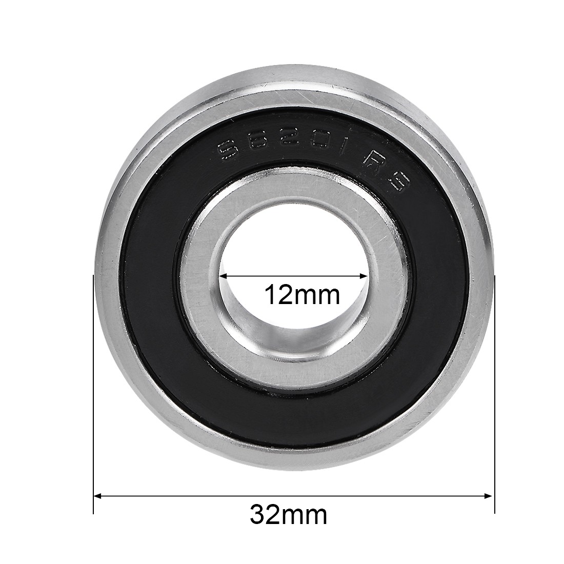 S6201-2RS Stainless Steel Ball Bearing 12x32x10mm Double Sealed 6201RS Bearings