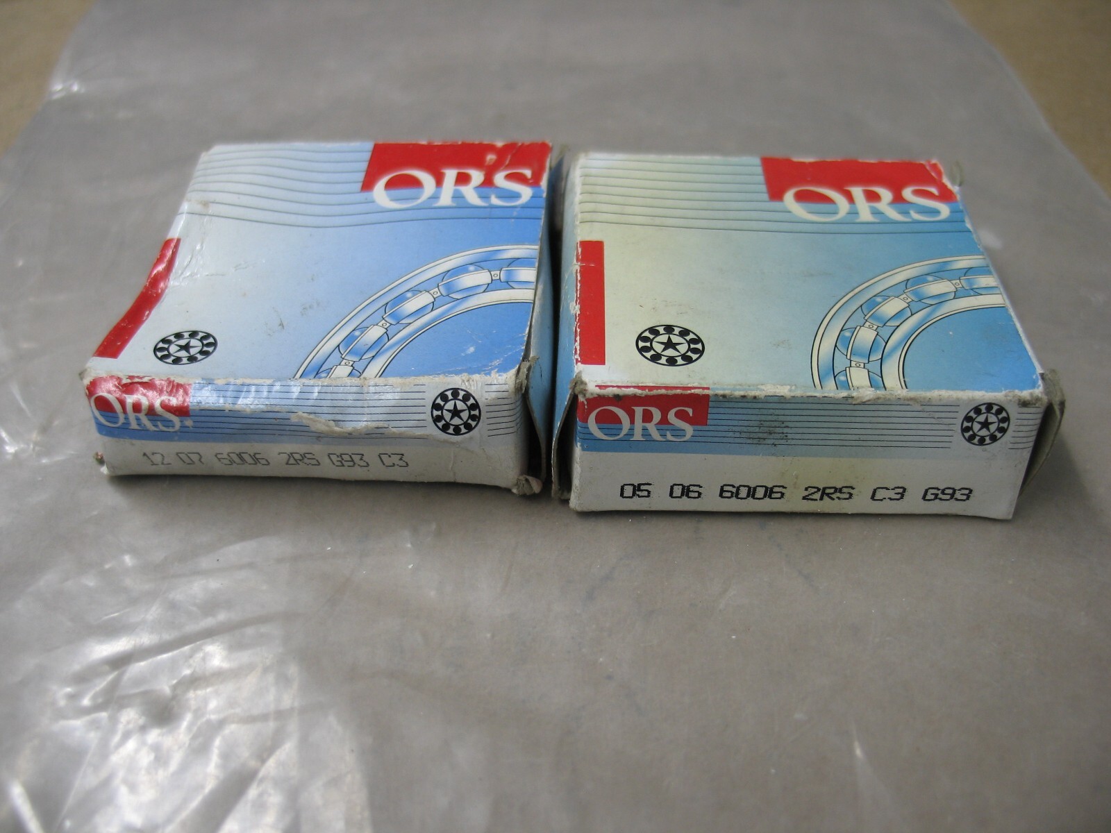 NIB 2PCS ORS 6006 2RS C3 DEEP GROOVE BALL BEARING 30 ID X 55 OD X 13MM W P9467