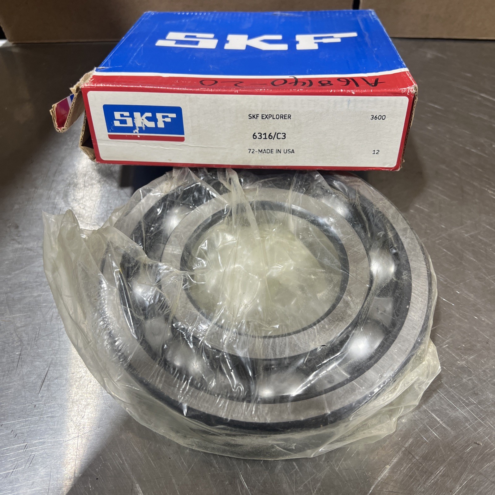 6316C3 SKF New Single Row Ball Bearing Nos Surplus