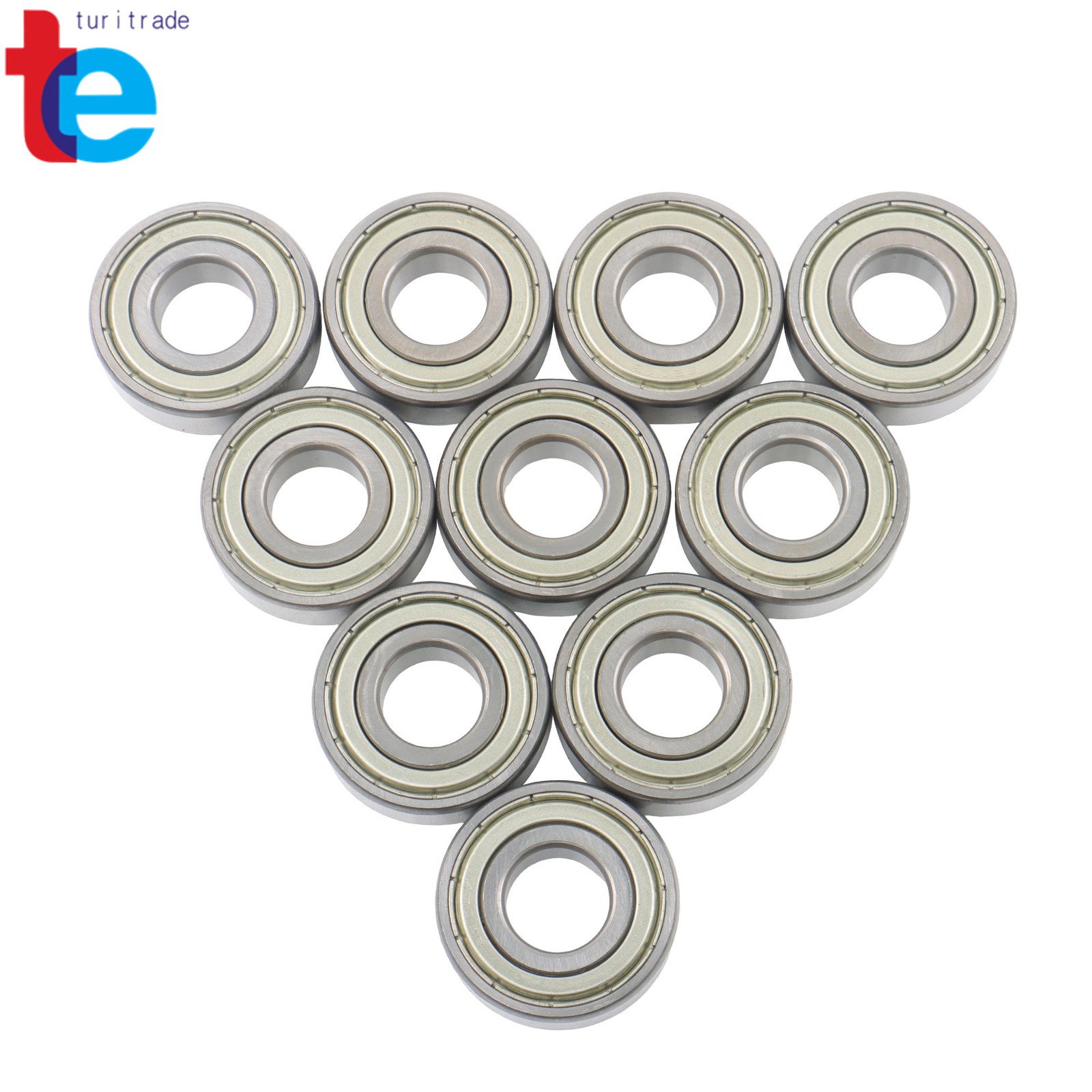 6204-ZZ Metal Shielded Ball Bearings 10 Pack 20x47x14mm Industrial Grade